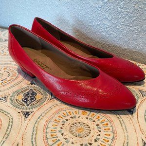 VTG Vintage Easy Spirit Women's Size 8 Red Leather Heels